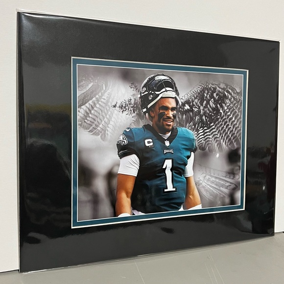 Jaren Hurts- Philadelphia Eagles matted print size 11x14 inches - Picture 3 of 5